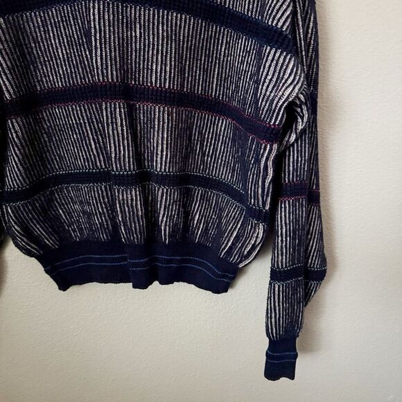 MAGLIFICIO FLORENCE | Italian Vintage Cotton Sweater Blue 90's Sweater | Medium - Picture 3 of 5